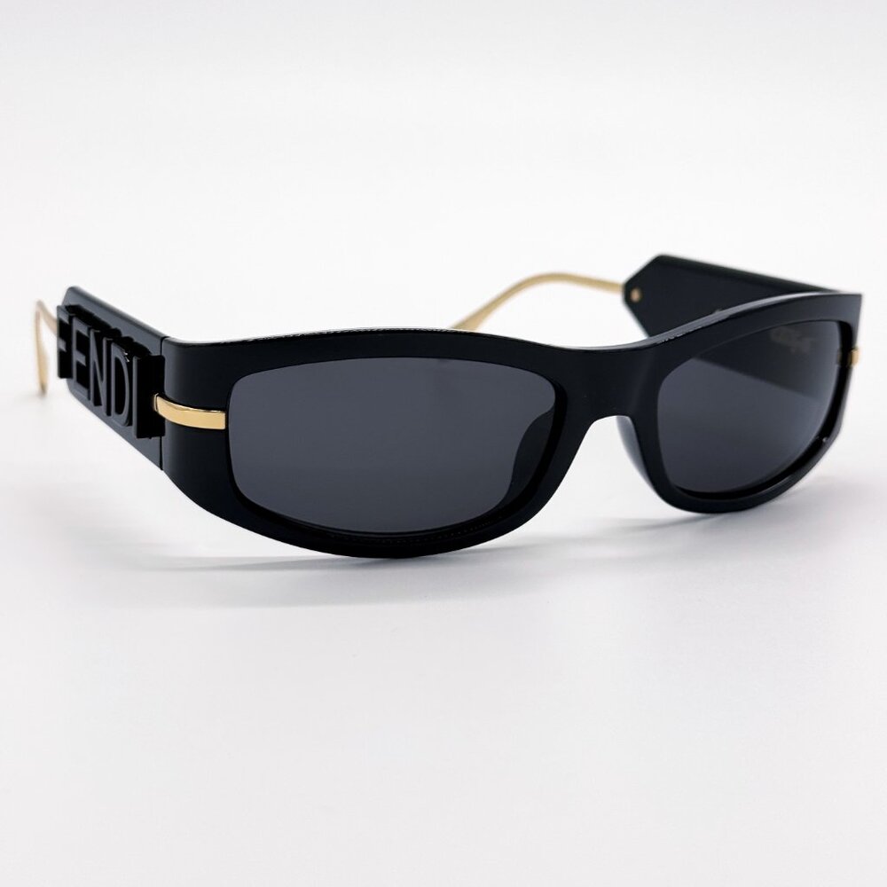NEW FENDI FE40120I 01A SHINY BLACK WOMEN SUNGLASSES FENDI